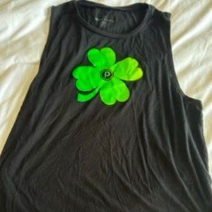 Pure Barre 4 leaf clover tank